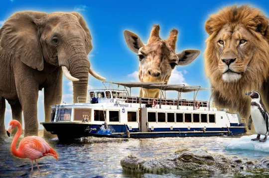 Toegangskaartje voor de dierentuin van Praag inclusief vervoer per boottocht