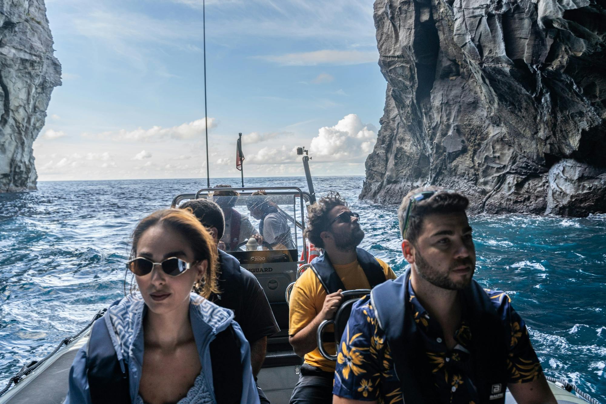 Scenic Boat Tour Along São Miguel's Northern Coast