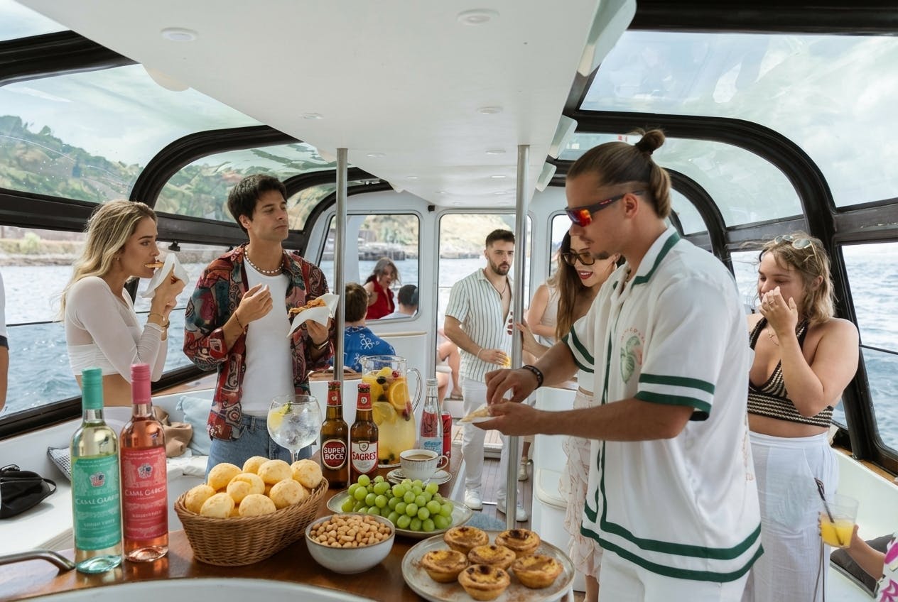 Noleggio di una barca con esperienza di Vinho Verde e open bar