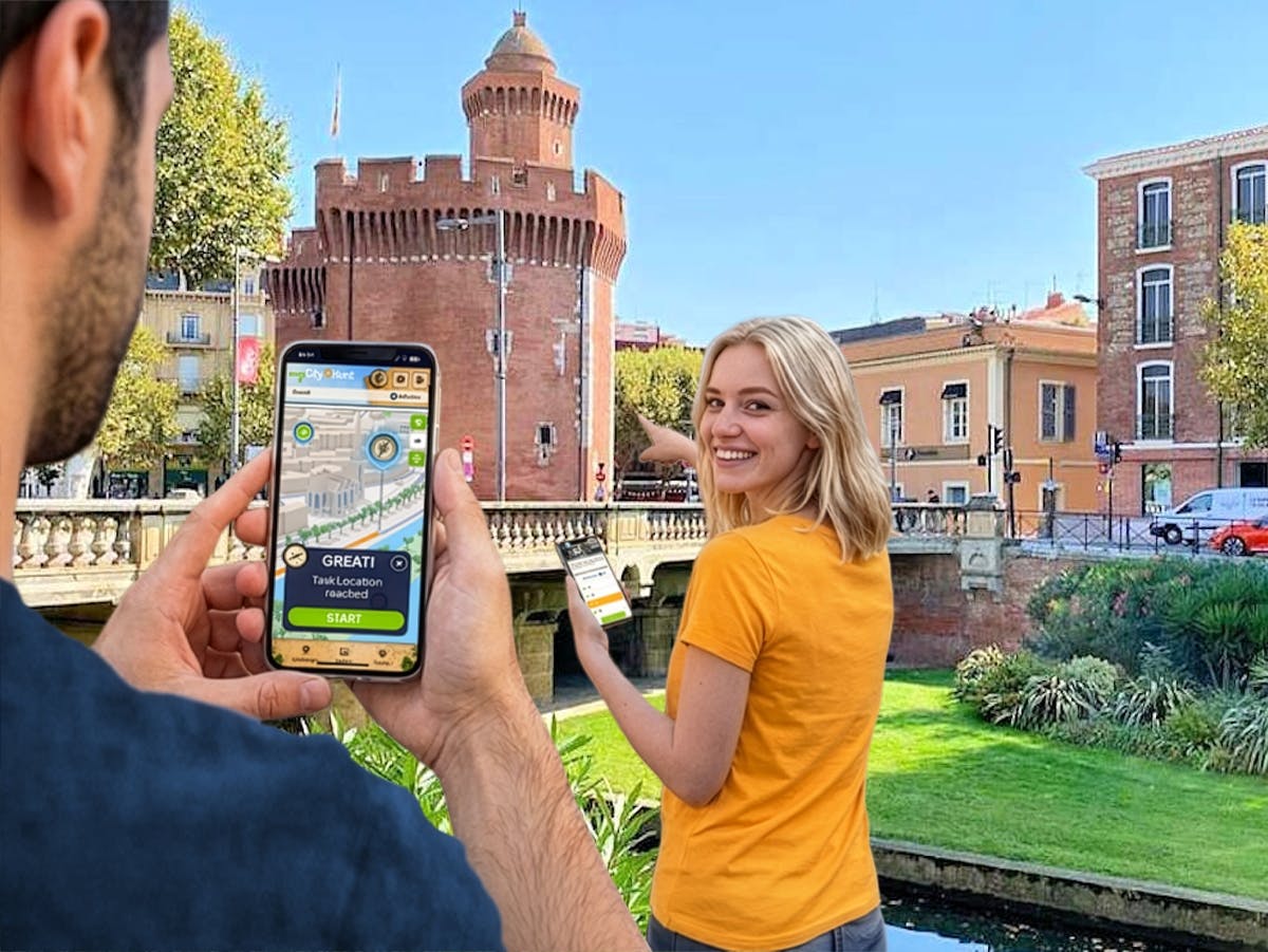 Self-guided digital scavenger hunt in Perpignan