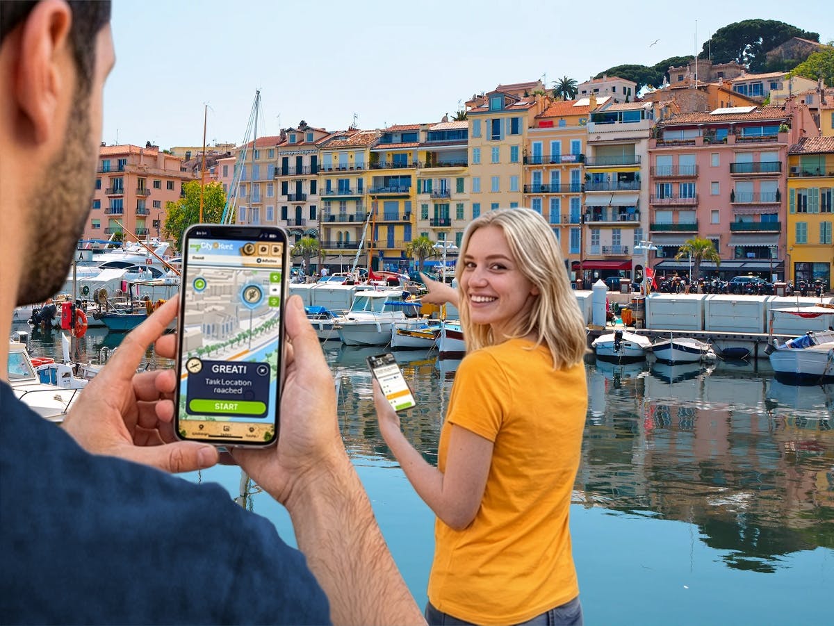 Caccia al tesoro digitale autoguidata a Cannes