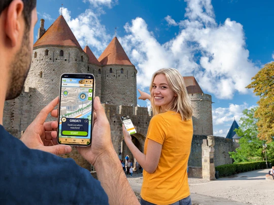 Self-guided digital scavenger hunt in Carcassonne
