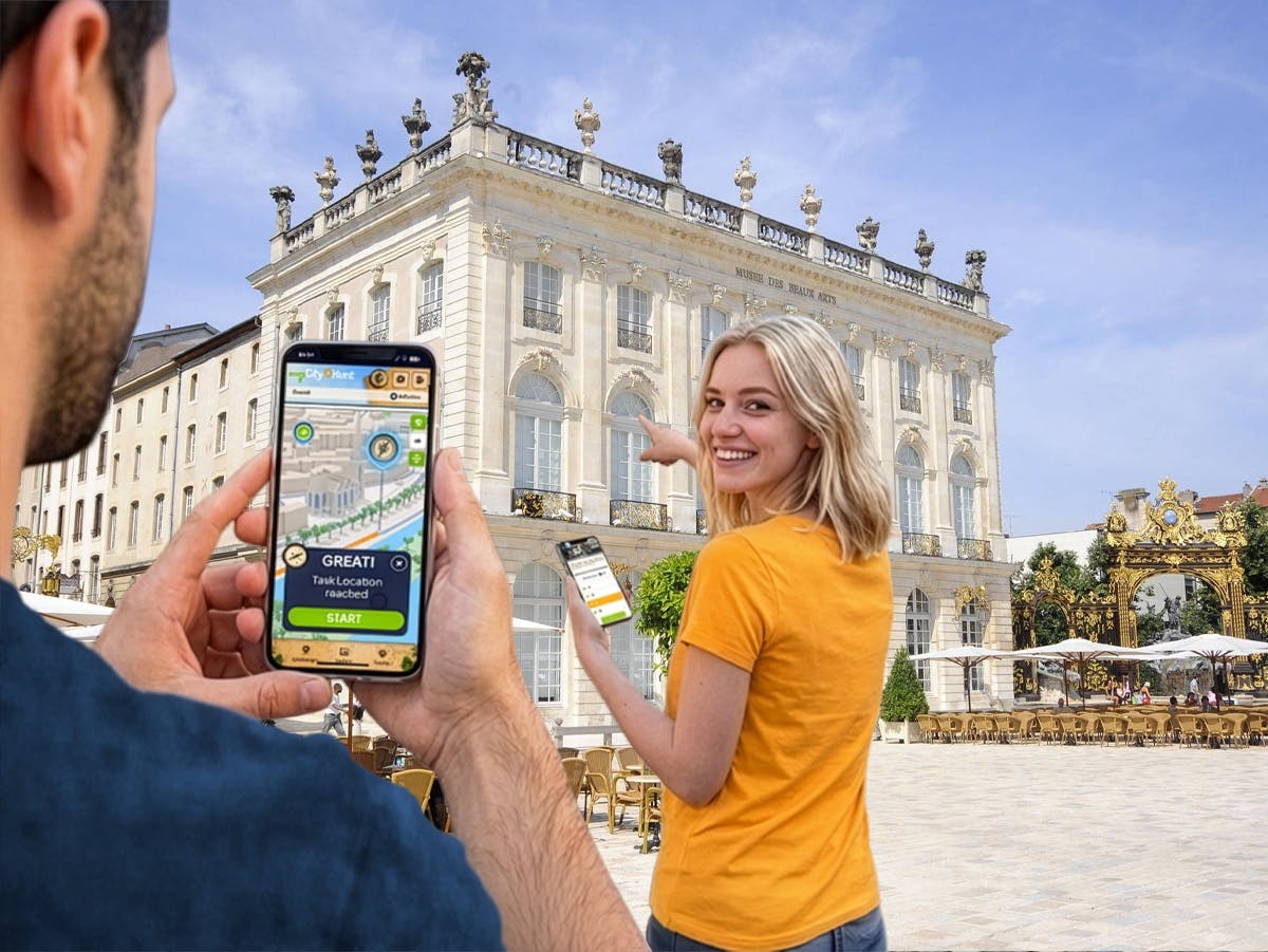 Caccia al tesoro digitale autoguidata a Nancy
