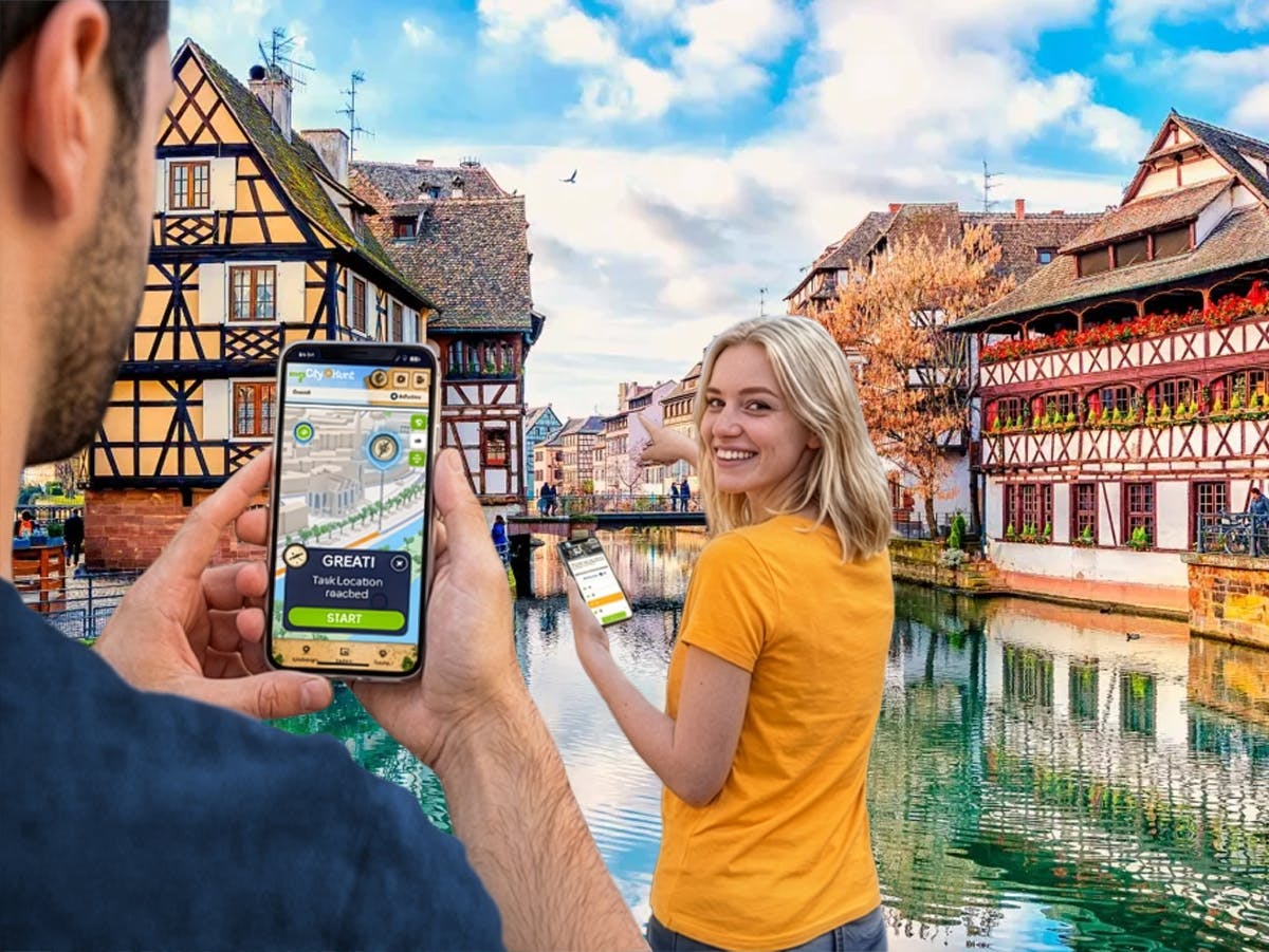 Samodzielne cyfrowe poszukiwanie skarbów w Strasburgu