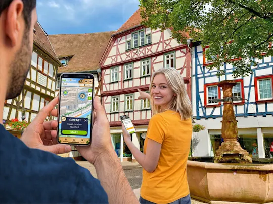 Caça ao tesouro digital auto-guiada em Bensheim