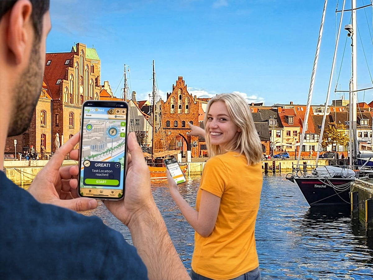 Samodzielne cyfrowe poszukiwanie skarbów w Wismarze