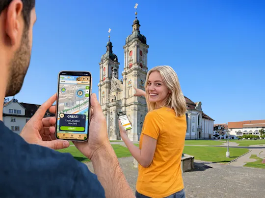 Self-guided digital scavenger hunt in St. Gallen