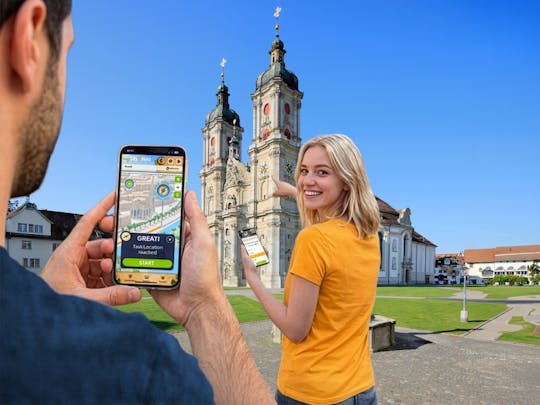 Caça ao tesouro digital auto-guiada em St. Gallen