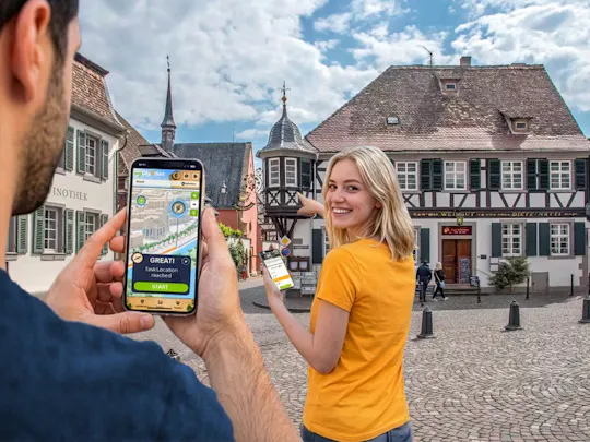Caça ao tesouro digital auto-guiada em Deidesheim