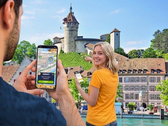 Caça ao tesouro digital auto-guiada em Schaffhausen