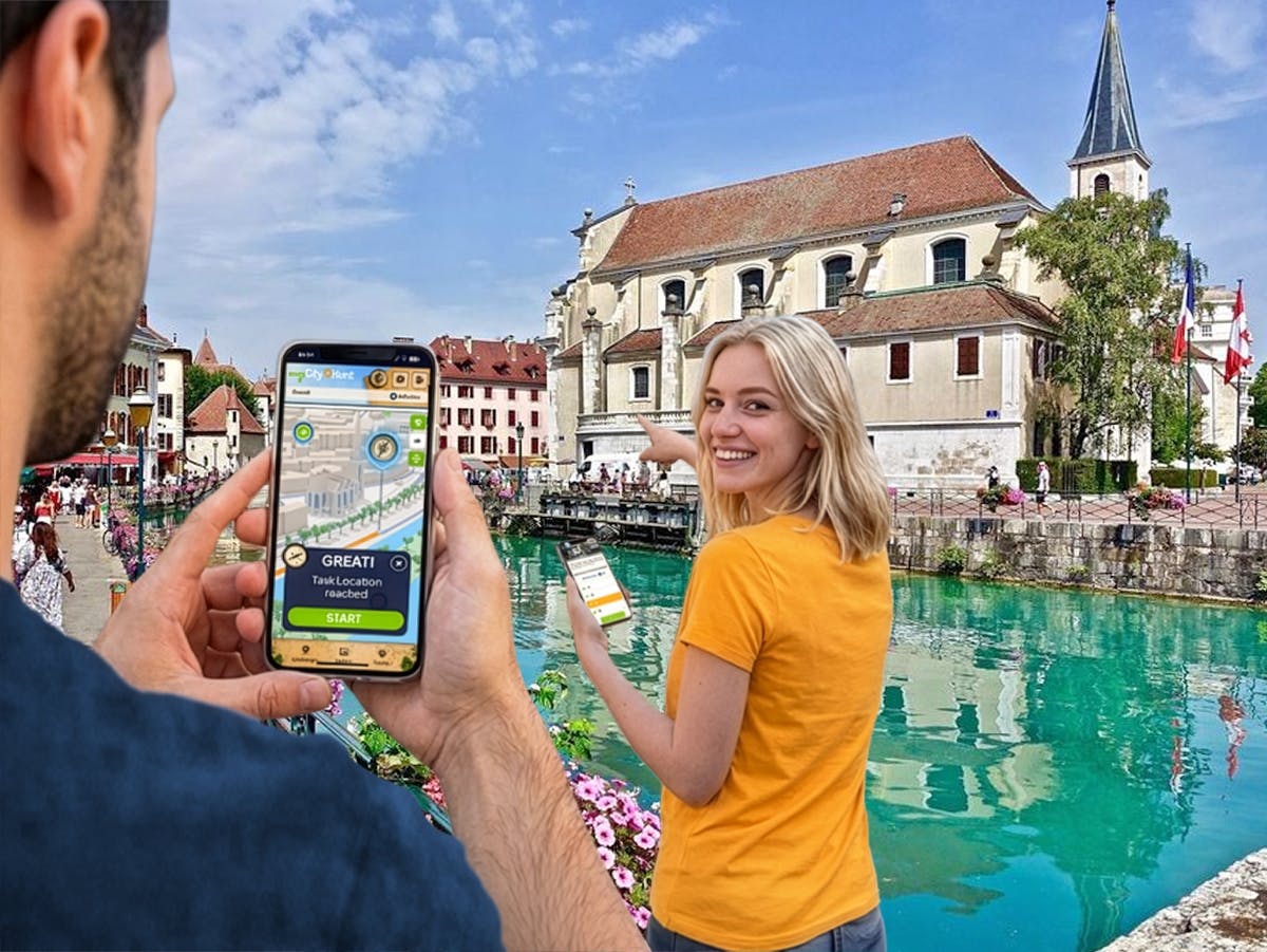 Samodzielne cyfrowe poszukiwanie skarbów w Genewie