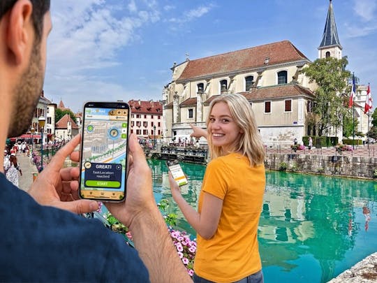 Caça ao tesouro digital auto-guiada em Genebra