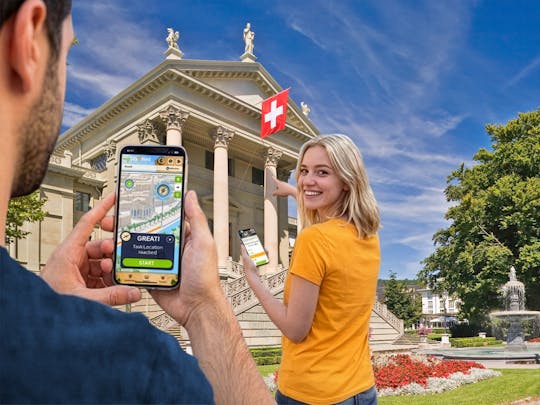 Caça ao tesouro digital auto-guiada em Winterthur