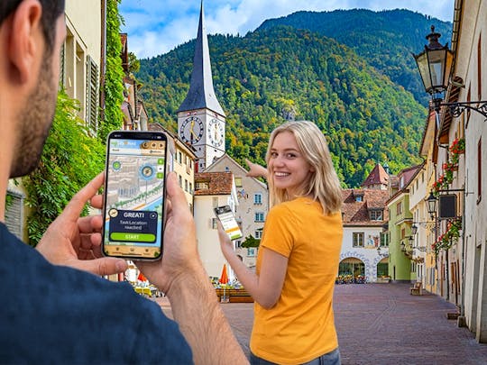 Caça ao tesouro digital auto-guiada em Chur
