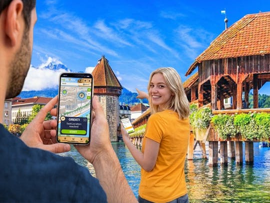 Caça ao tesouro digital auto-guiada em Lucerna