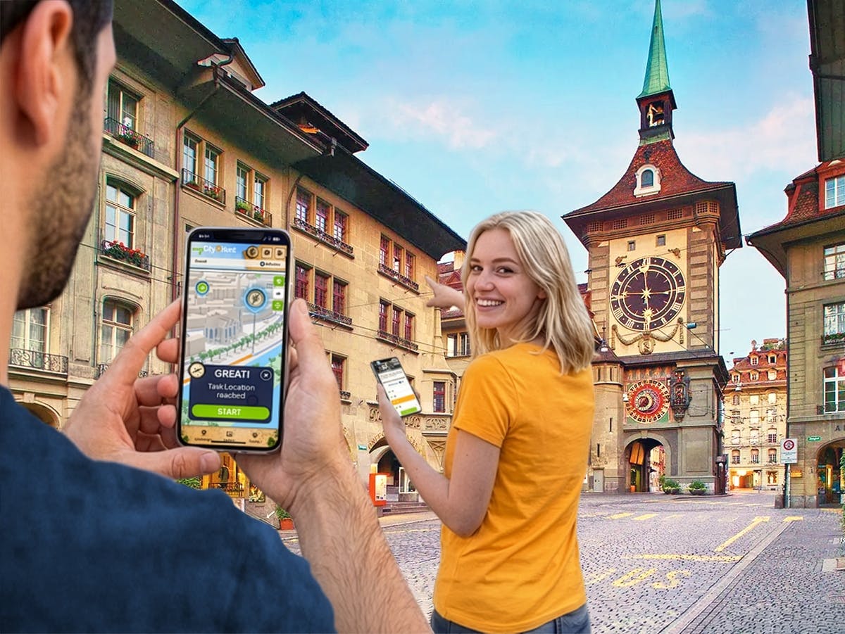 Samodzielne cyfrowe poszukiwanie skarbów w Bernie