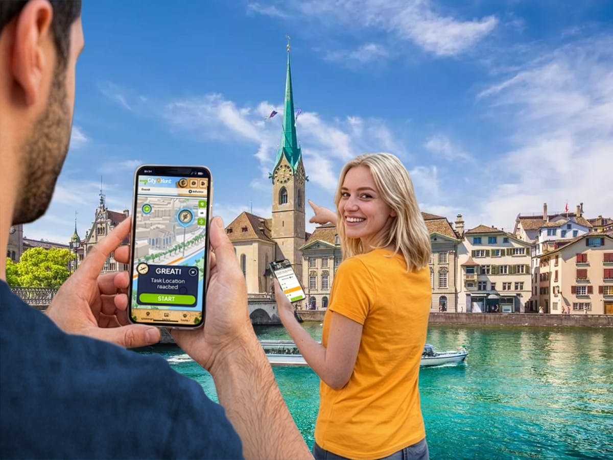Caccia al tesoro digitale autoguidata a Zurigo