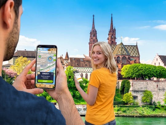 Caça ao tesouro digital auto-guiada em Basileia