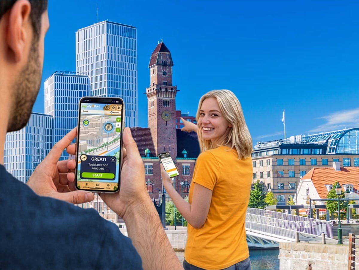 Samodzielne cyfrowe poszukiwanie skarbów w Malmö