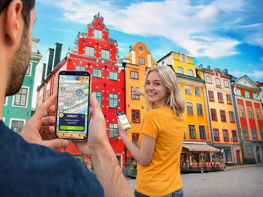 Self-guided digital scavenger hunt in Stockholm