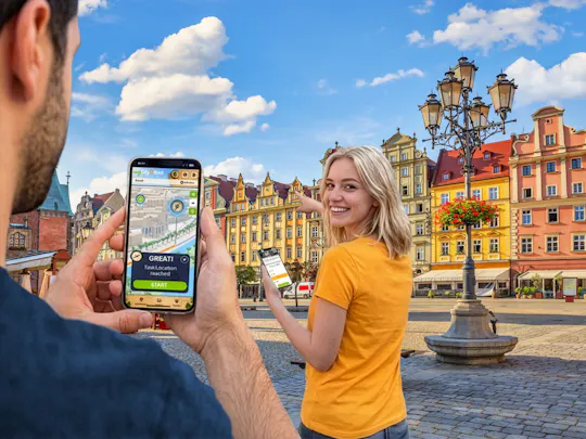 Self-guided digital scavenger hunt in Wroclaw