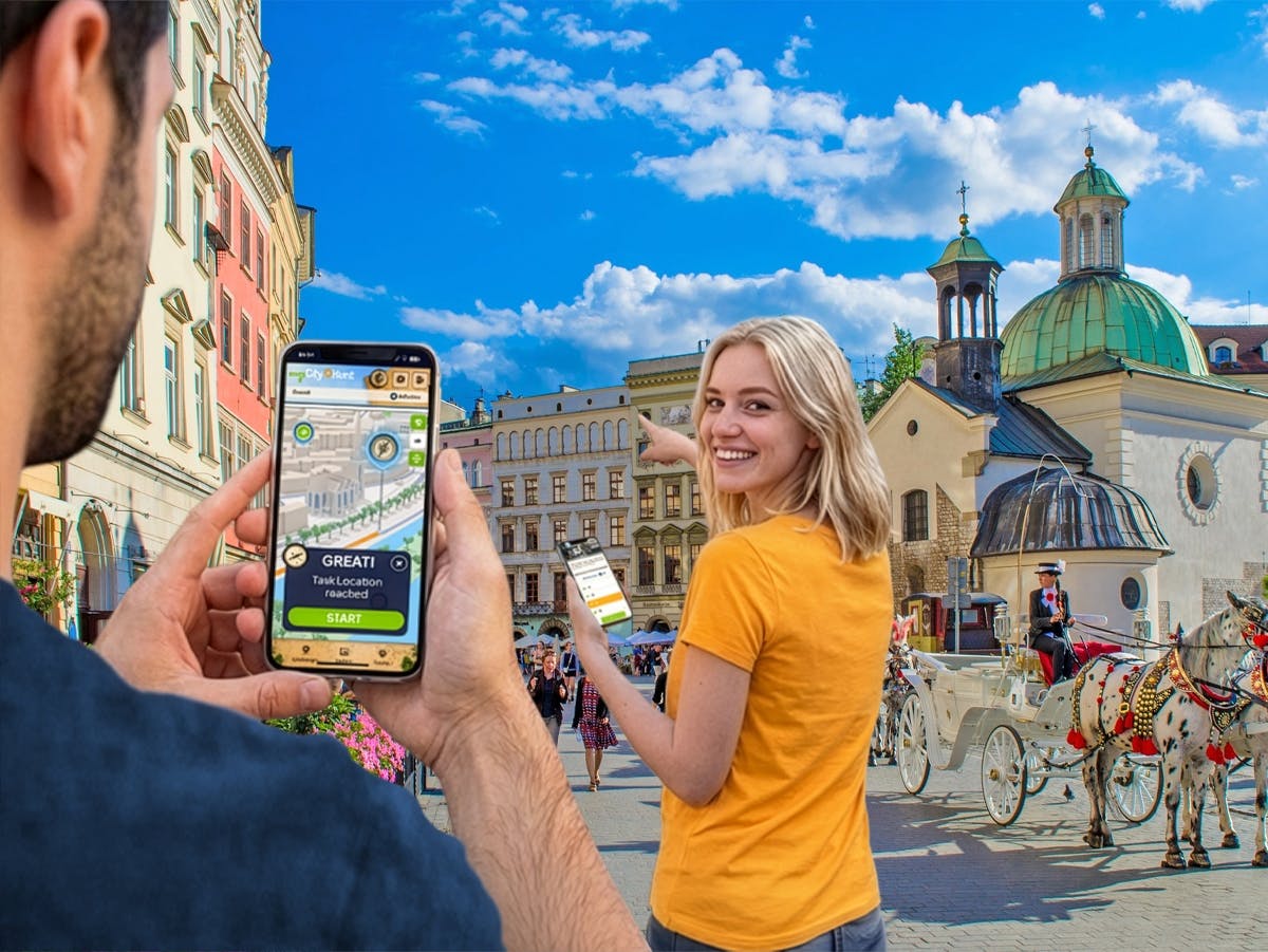 Caccia al tesoro digitale autoguidata a Cracovia