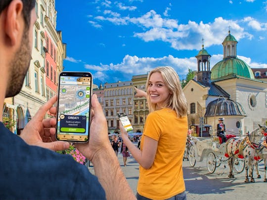 Samodzielne cyfrowe poszukiwanie skarbów w Krakowie