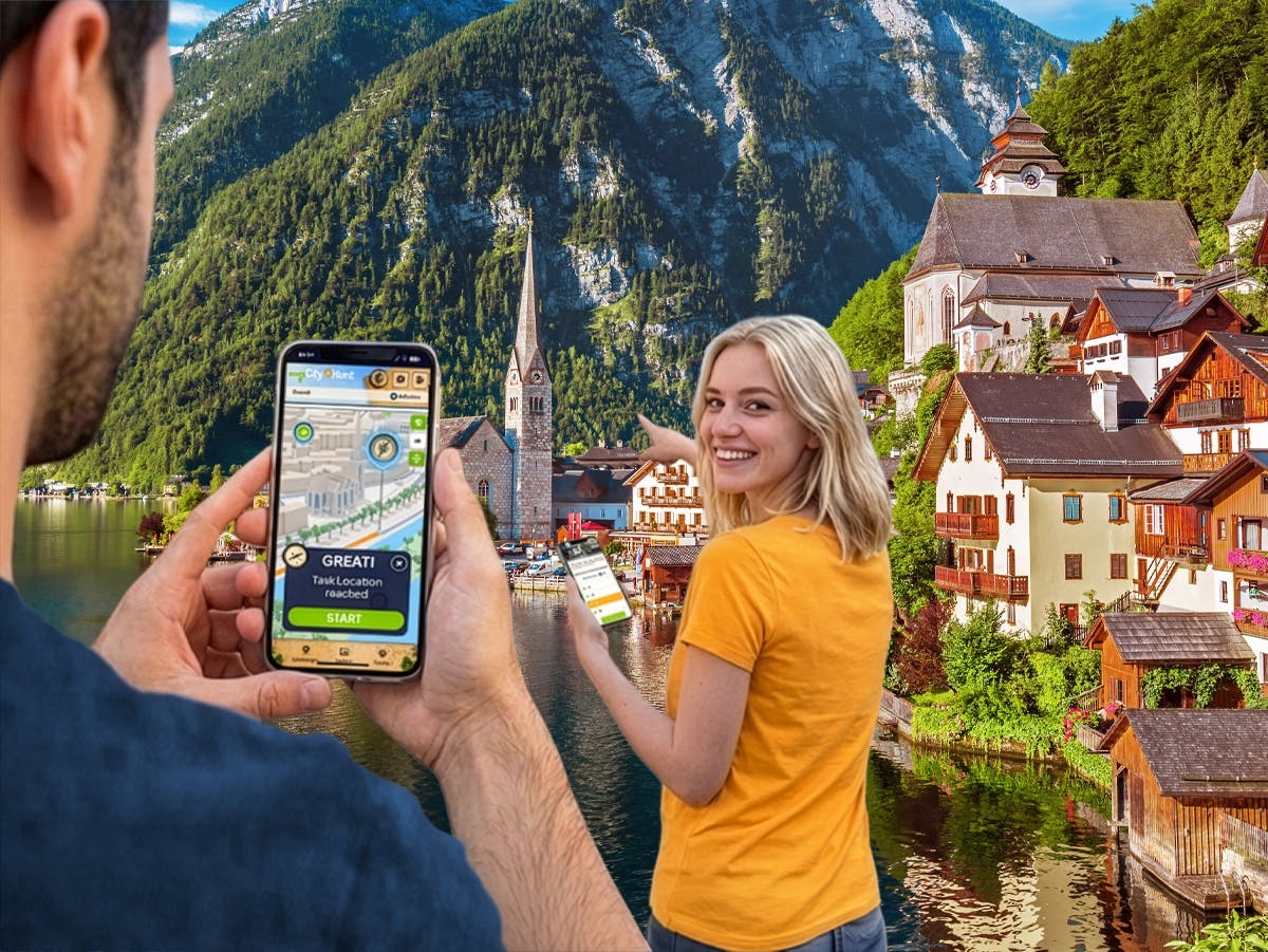 Caccia al tesoro digitale autoguidata ad Hallstatt