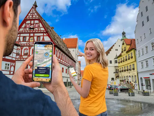 Caccia al tesoro digitale autoguidata a Nördlingen