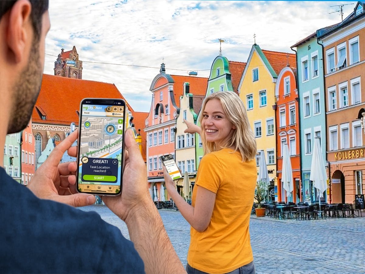 Caccia al tesoro digitale autoguidata a Landshut