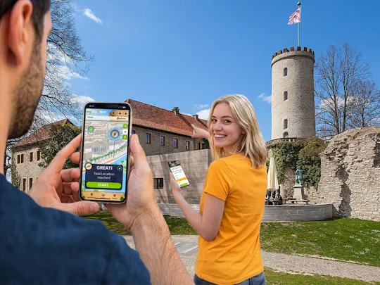 Self-guided digital scavenger hunt in Bielefeld