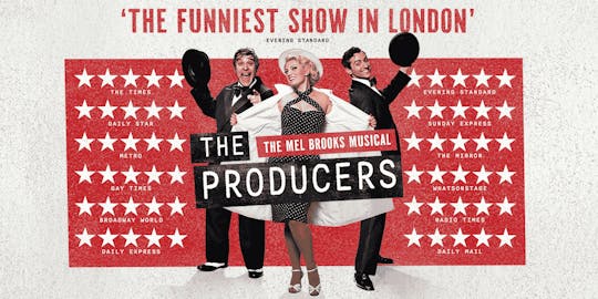 Bilhetes para The Producers com jantar de dois pratos antes do teatro