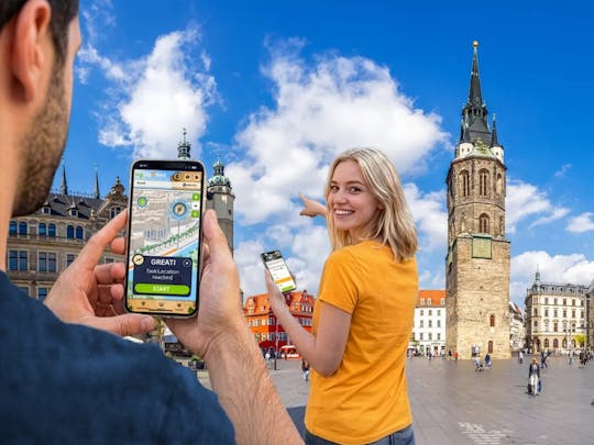 Caccia al tesoro digitale autoguidata ad Halle