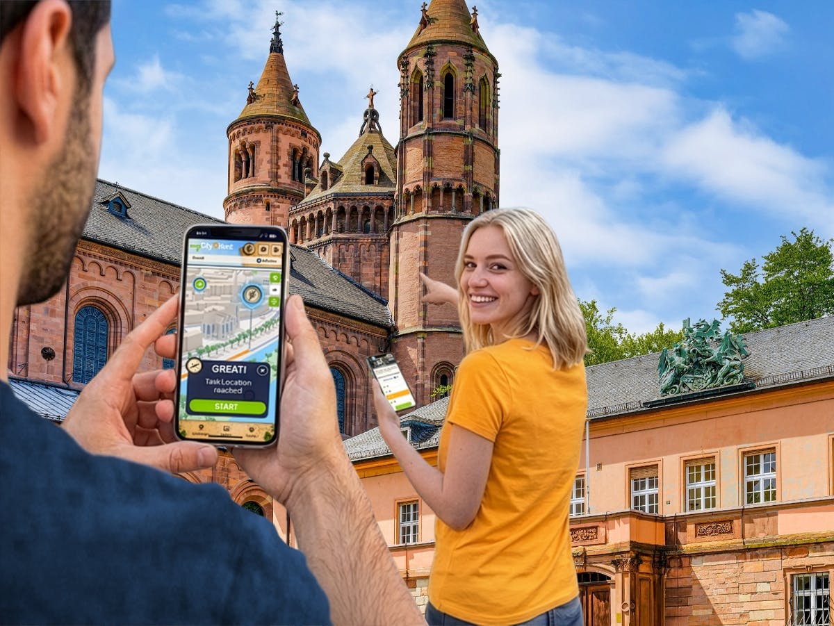 Chasse au trésor numérique autoguidée dans la ville de Worms