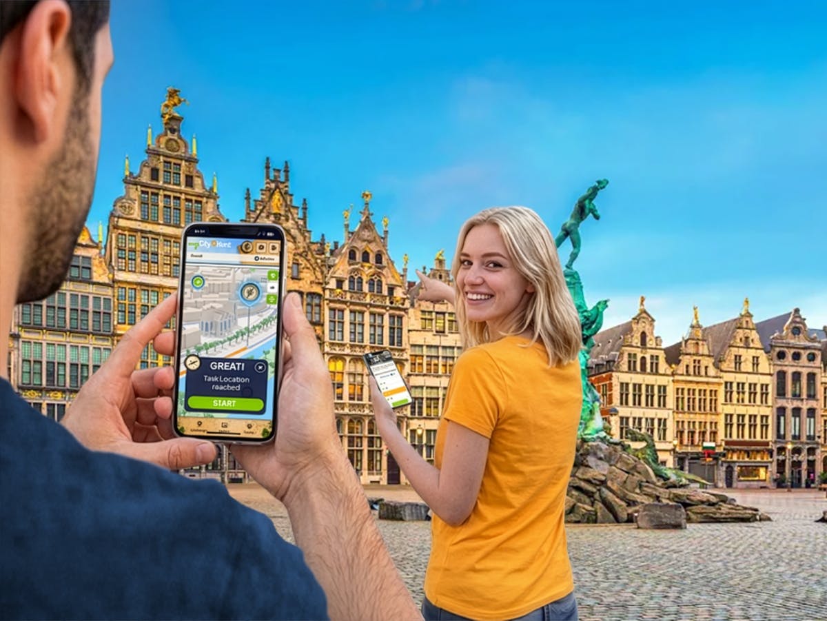 Caccia al tesoro digitale autoguidata ad Anversa