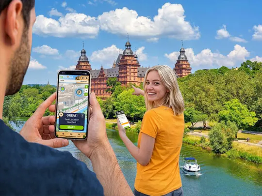 Caça ao tesouro digital auto-guiada em Aschaffenburg