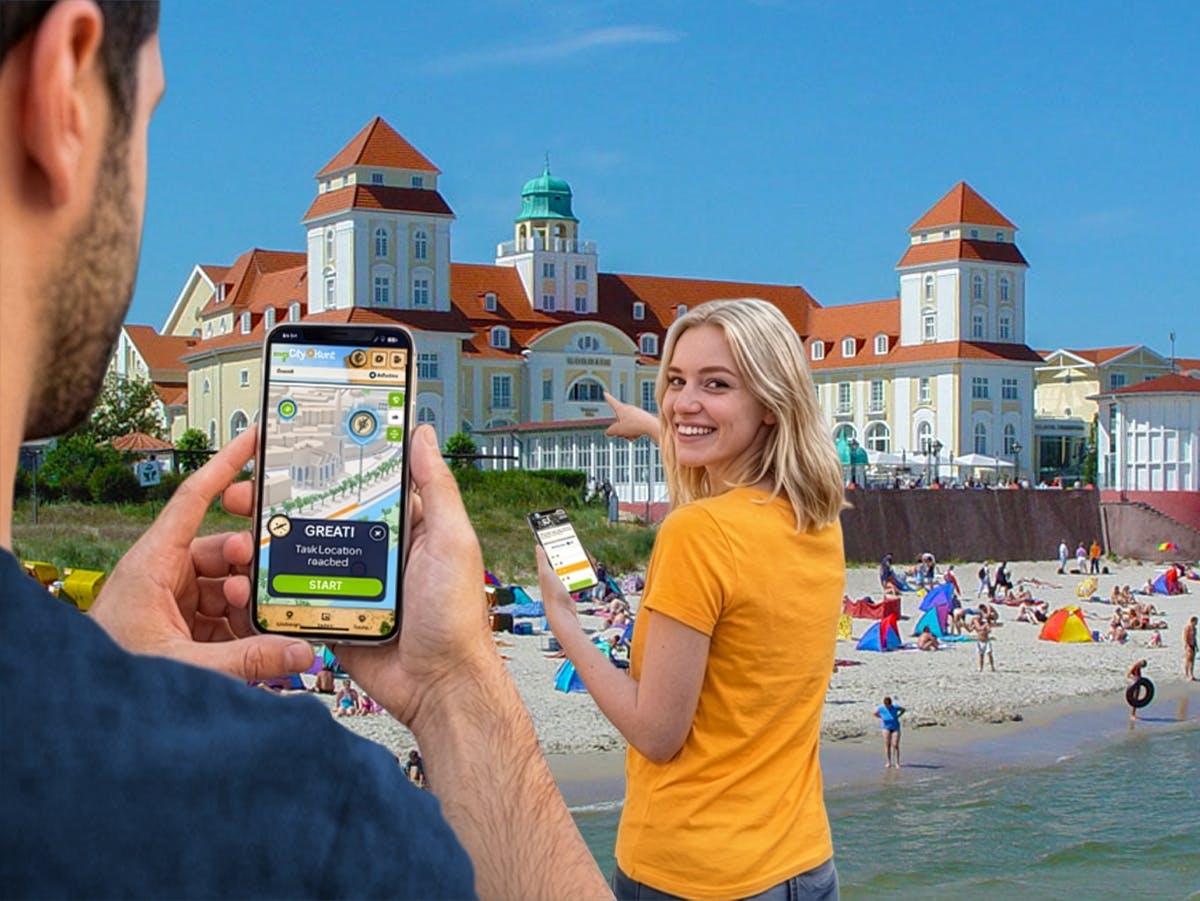 Samodzielne cyfrowe poszukiwanie skarbów w Binz