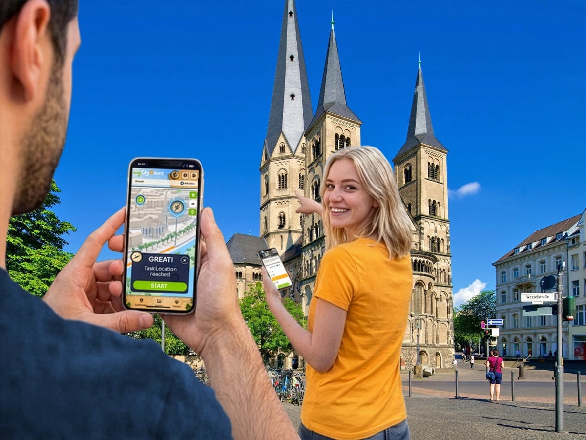 Caça ao tesouro digital auto-guiada em Bona