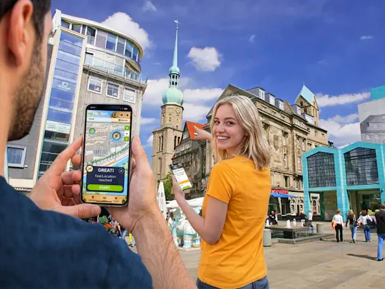 Caça ao tesouro digital auto-guiada em Dortmund