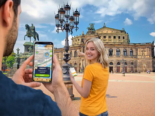 Self-guided digital scavenger hunt in Dresden