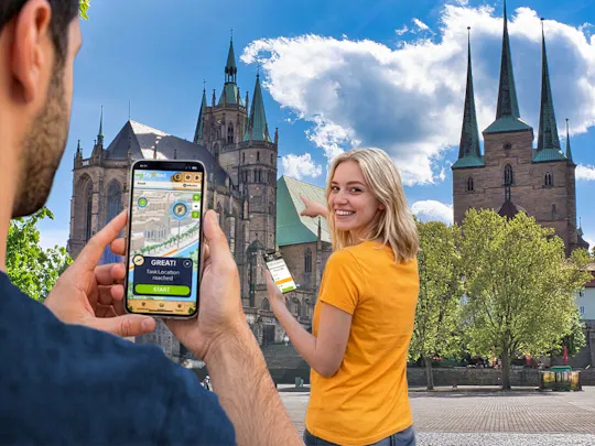 Yincana digital autoguiada en Erfurt