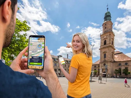 Caça ao tesouro digital auto-guiada em Erlangen
