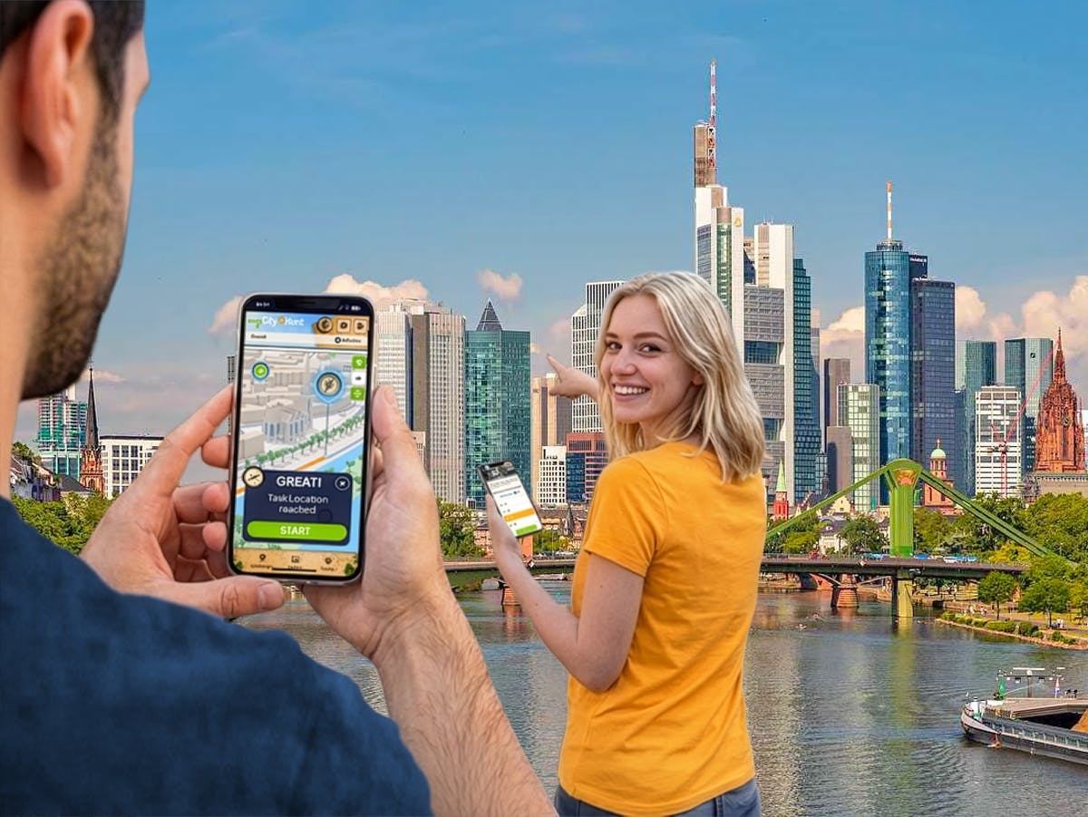 Caccia al tesoro digitale autoguidata a Francoforte sul Meno