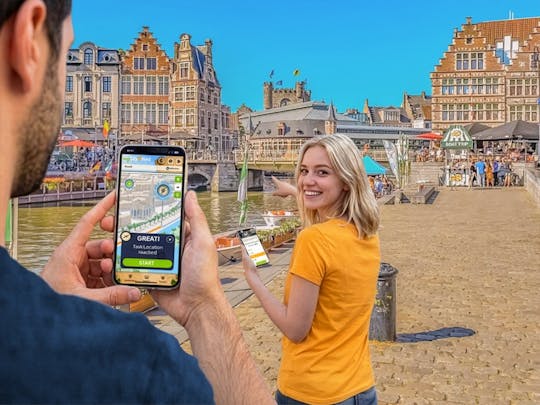 Caccia al tesoro digitale autoguidata a Gand