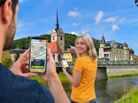 Caccia al tesoro digitale autoguidata a Gera