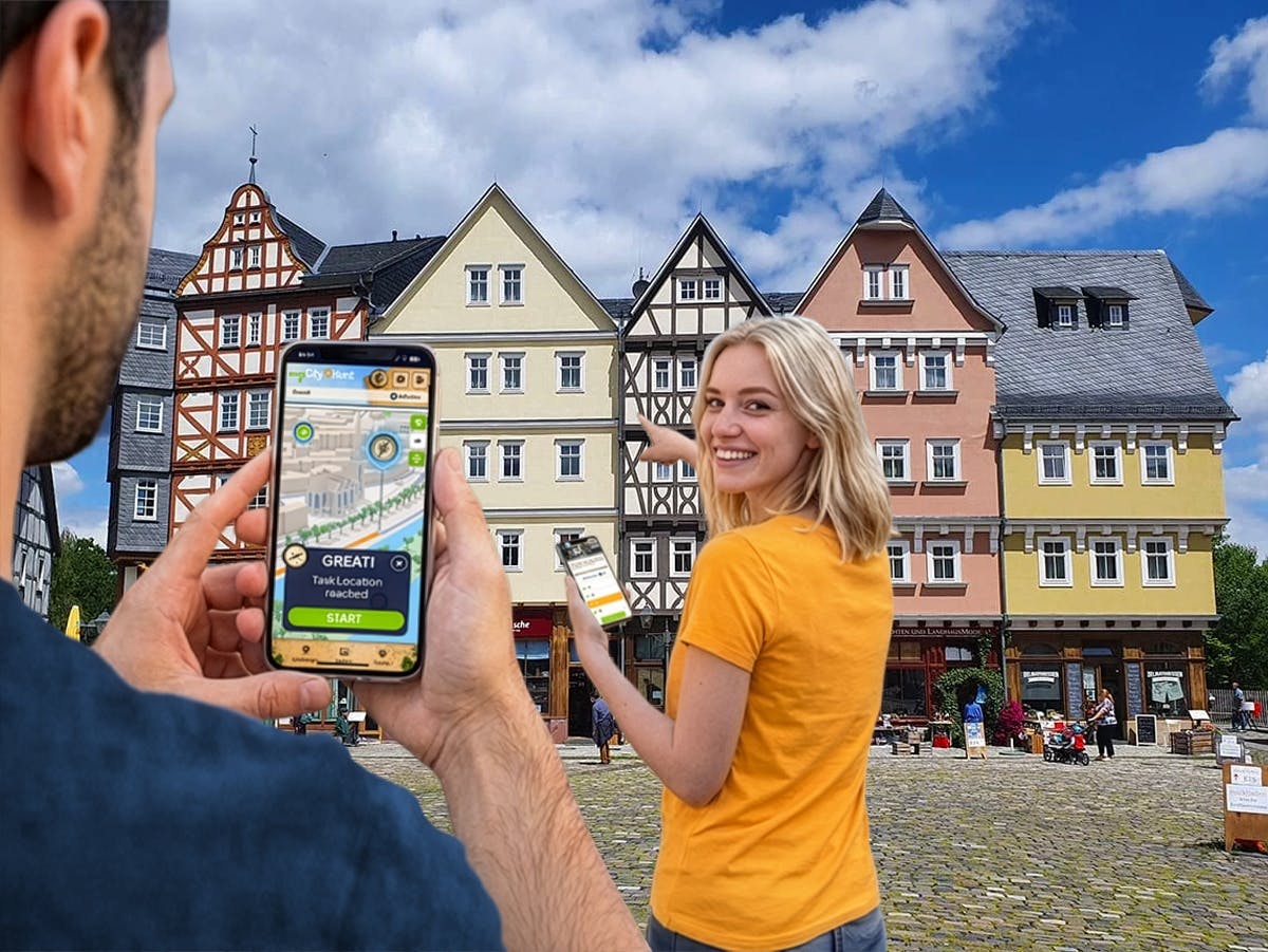 Caccia al tesoro digitale autoguidata a Gießen