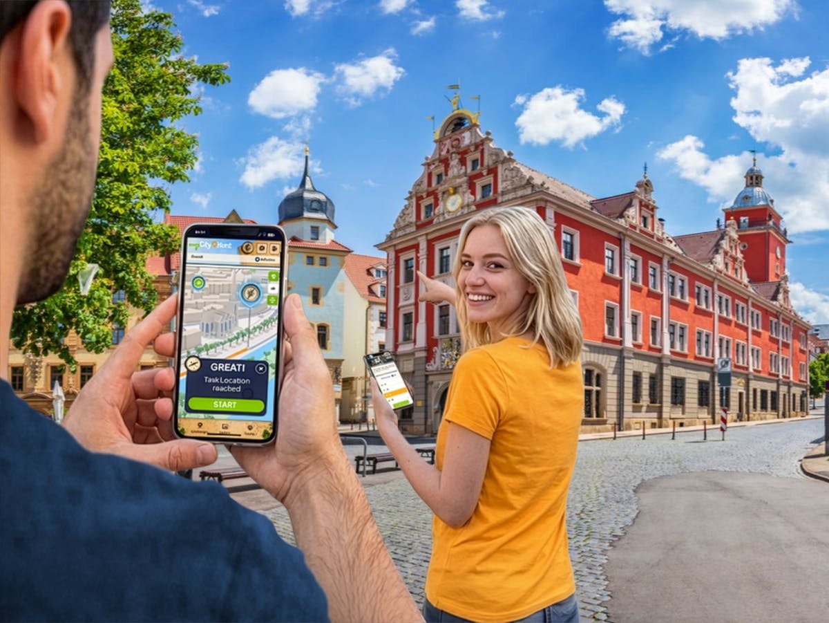 Caccia al tesoro digitale autoguidata a Gotha