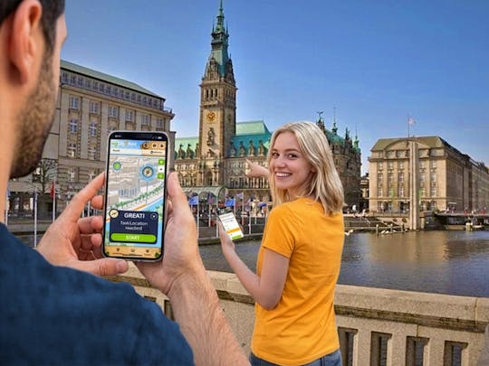 Samodzielne cyfrowe poszukiwanie skarbów w Hamburg-Altstadt