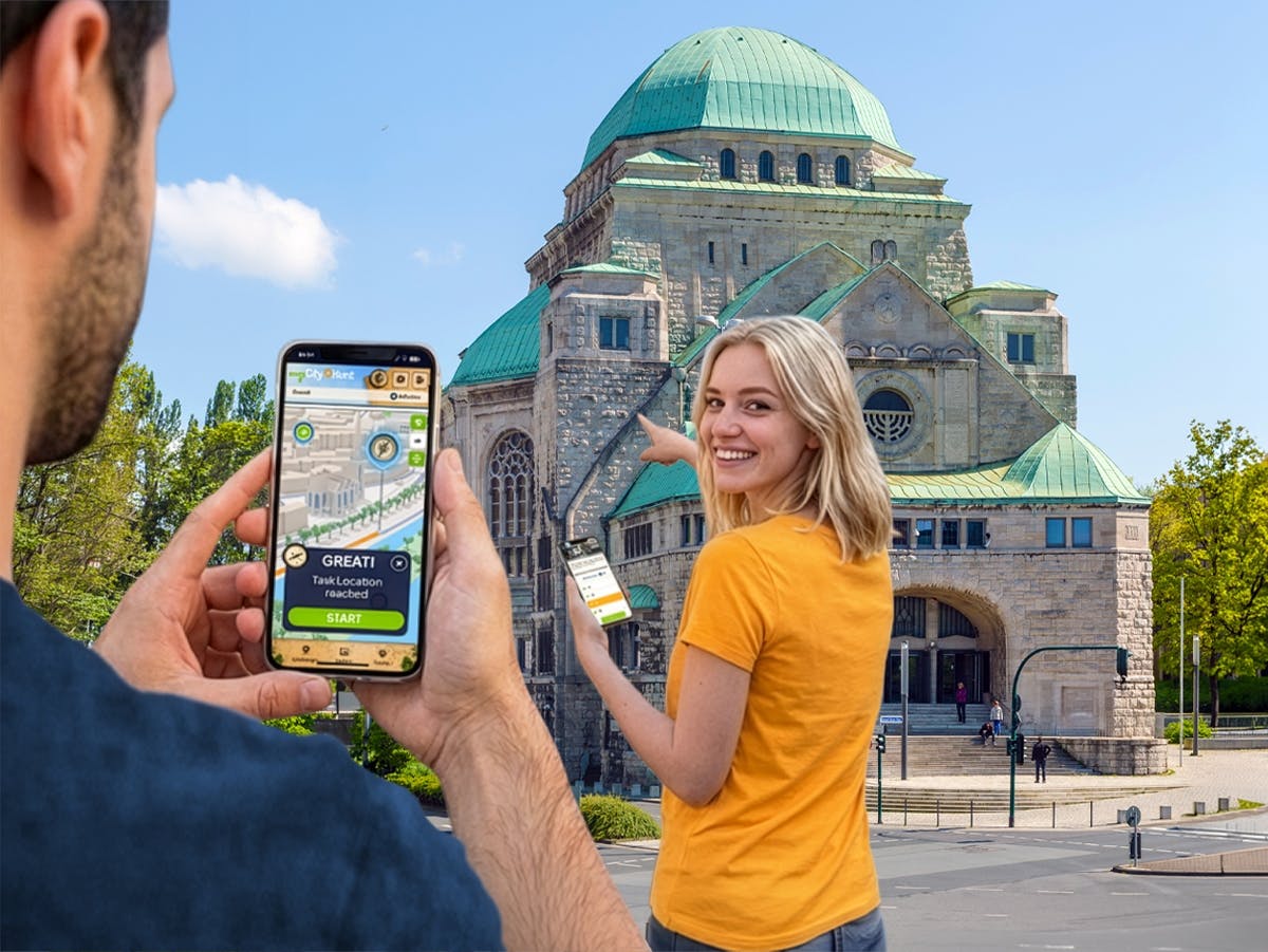 Caccia al tesoro digitale autoguidata a Essen