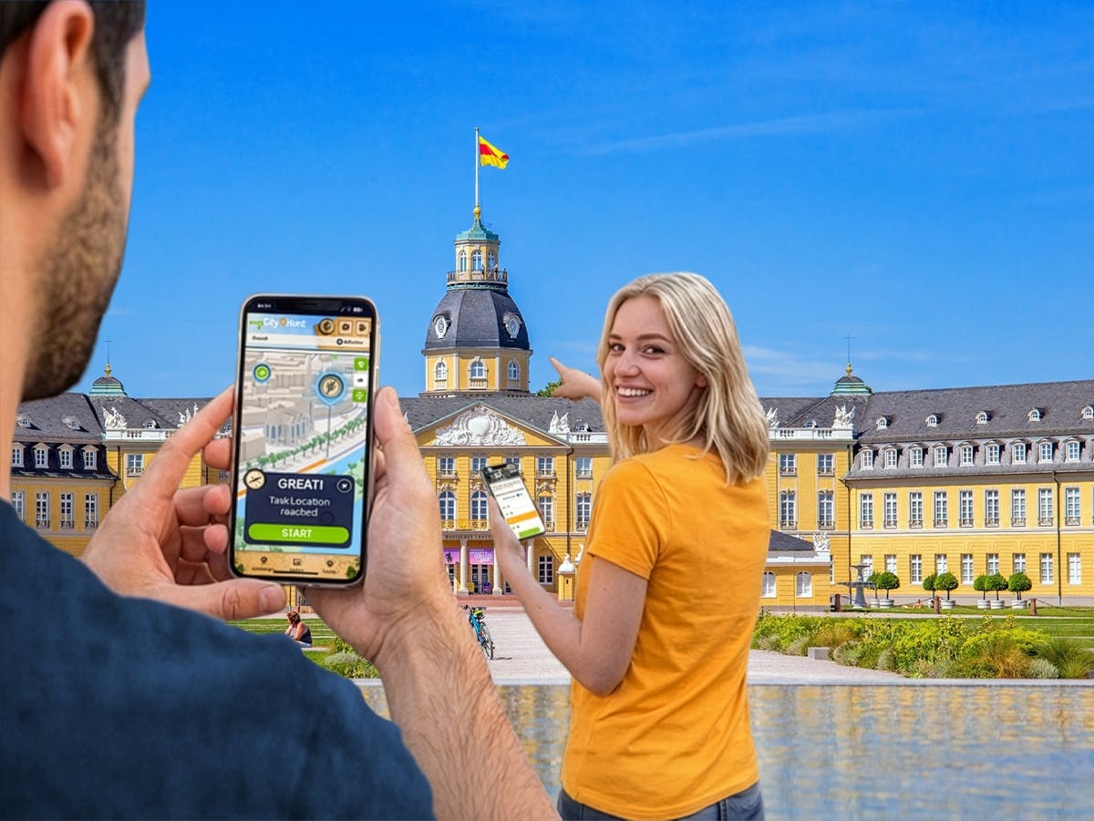 Chasse au trésor numérique autoguidée à Karlsruhe